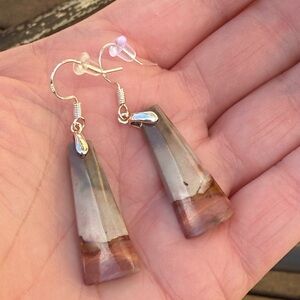 Handcrafted Dessert Jasper Sterling Silver Dangle Earrings